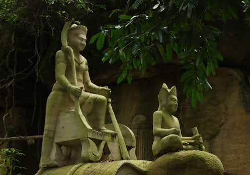 Carving Stone On Island