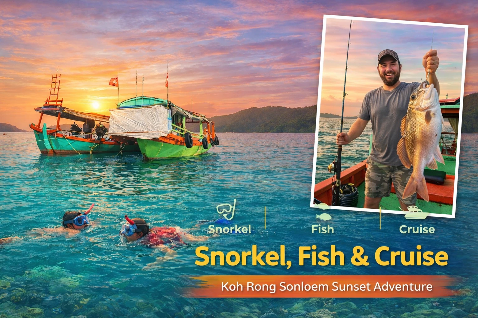 Private Boat Tour in Koh Rong Sanloem