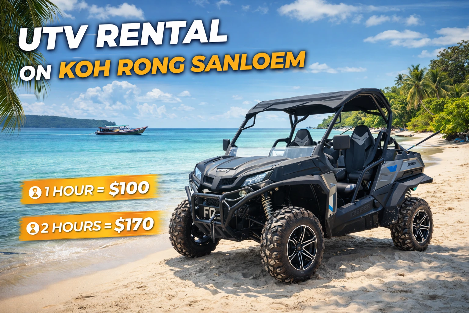 UTV Buggy Rental Adventure on Koh Rong Sanloem